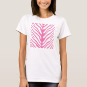 Roze zebrastripes t-shirt (Voorkant)