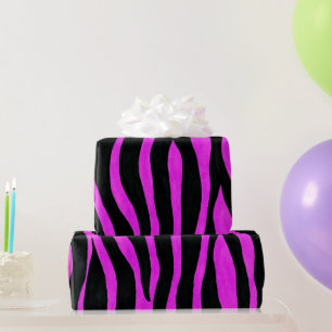 Roze zebrastripes — Verpakkingspapier Cadeaupapier