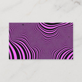 Roze zebrastripes visitekaartje