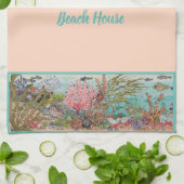 roze Zee - Aangepast winkelcentrum voor leven op Theedoek (Gevouwen)