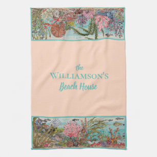 roze Zee - Aangepast winkelcentrum voor leven op Theedoek