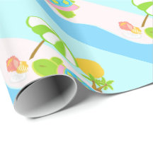 Roze Zee - Glanzend glanzend omslagpapier, 30 x 6 