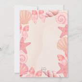 Roze "Zee je snel" Baby shower Kaart (Achterkant)