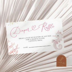 Roze Zee Luier Raffle Kaart