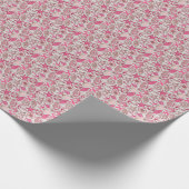 Roze Zee Patroon Cadeaupapier (Hoek)
