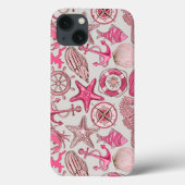 Roze Zee Patroon Case-Mate iPhone Case (Achterkant)