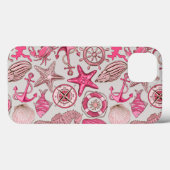 Roze Zee Patroon Case-Mate iPhone Case (Achterkant (horizontaal))