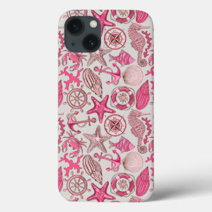 Roze Zee Patroon Case-Mate iPhone Case