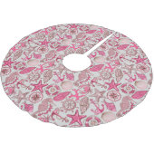 Roze Zee Patroon Kerstboom Rok (Gekanteld)