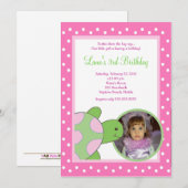 Roze Zee schildpad *FOTO* Birthday 5x7 Kaart (Voorkant / Achterkant)