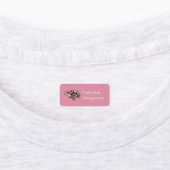 Roze Zee Schildpad Kledinglabels Labels (Aangebracht)