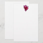 Roze Zee Shell Stationery Briefpapier (Voorkant / Achterkant)
