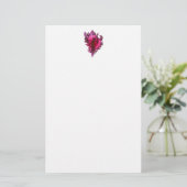 Roze Zee Shell Stationery Briefpapier (Staand voorkant)