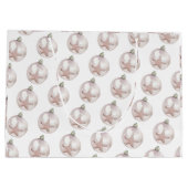 Roze Zee Star Ornament Pattern Gift Bag Groot Cadeauzakje (Achterkant)