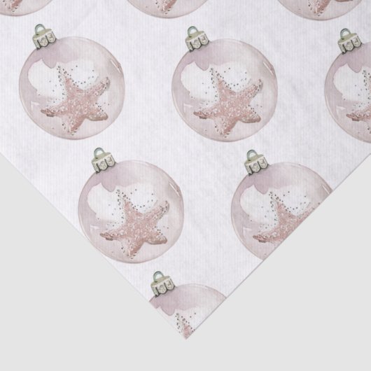 Roze Zee Star Ornament Weefselpapier Tissuepapier (Detail)