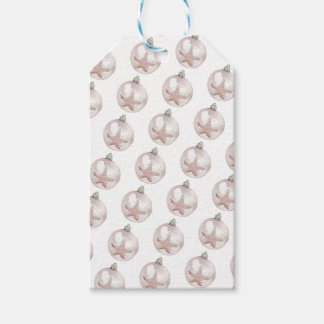 Roze Zee Star Ornamenten Patroon Gift Label Cadeaulabel