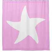 Roze Zee ster Douchegordijn (Voorkant)