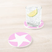 Roze Zee ster Zandsteen Onderzetter (Zijkant)