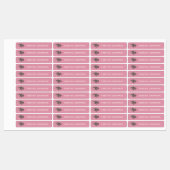 Roze Zee Turtle Iron op kledinglabels Labels (Vel)