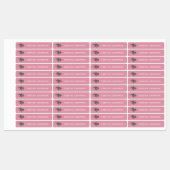 Roze Zee Turtle Labels (Vel)