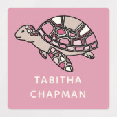Roze Zee Turtle Labels (Design 2)