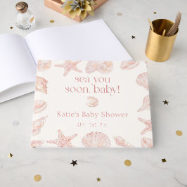 Roze Zee Ziet Je Straks Strand Baby Shower Gastboe Gastenboek