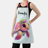 Roze Zeeen schildpad grillig & schattig Schort (Insitu)