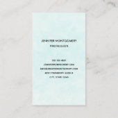 Roze Zeeen schildpad grillig & schattig Visitekaartje (Achterkant)