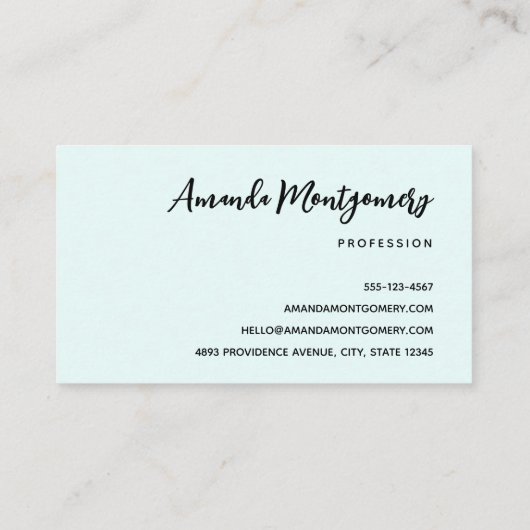 Roze Zeeen schildpad grillig & schattig Visitekaartje (Achterkant)