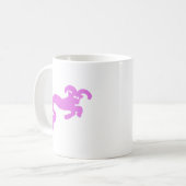 Roze Zeegeit Zodiac Silhouet Mok (Voorkant links)