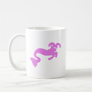 Roze Zeegeit Zodiac Silhouet Mok