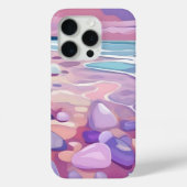 Roze Zeeglas, strand, in digitale kunst Case-Mate iPhone Case (Achterkant)