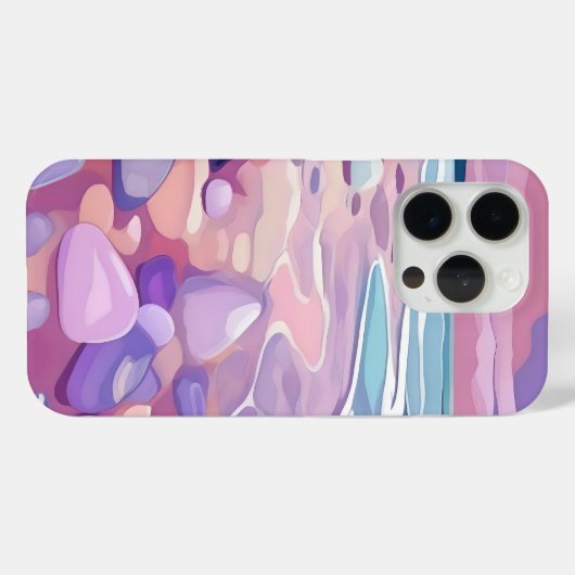 Roze Zeeglas, strand, in digitale kunst Case-Mate iPhone Case (Achterkant (horizontaal))