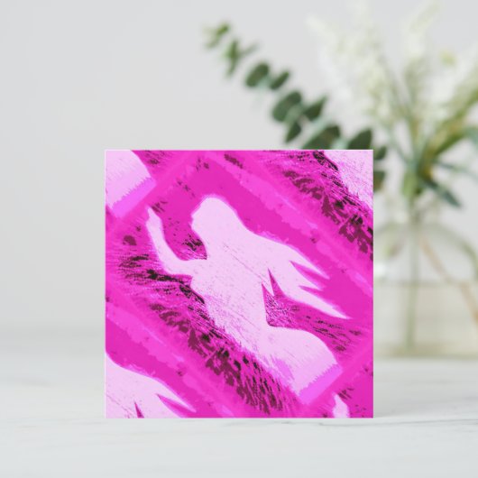 roze zeemeermin (Staand voorkant)