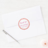 Roze zeemeermin Birthday Dank je Labels stickers (Envelop)