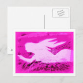 roze zeemeermin briefkaart (Voorkant / Achterkant)