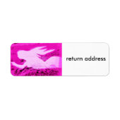 roze zeemeermin etiket (Voorkant)