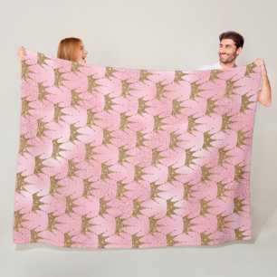 Roze zeemeermin fleece deken