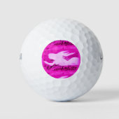 roze zeemeermin golfballen (Voorkant)