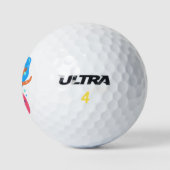 Roze zeemeermin golfballen (Logo)