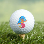 Roze zeemeermin golfballen (Insitu Shirt)