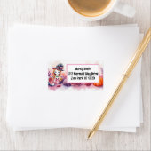 Roze Zeemeermin Halloween  Etiket (Insitu)