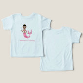 Roze Zeemeermin in Training (Ontwerp Voorkant & Achterkant)