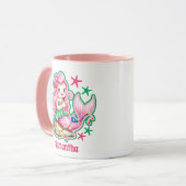 Roze Zeemeermin Kerst Kinder Hot Chocolate Mok (Voorkant links)