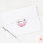 Roze Zeemeermin met Zeester Verjaardag Stickers (Envelop)