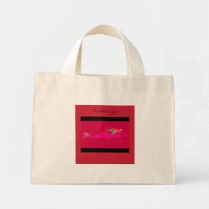 roze zeemeermin mini tote bag