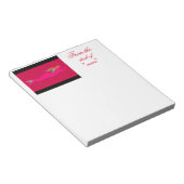 roze zeemeermin notitieblok (Schuin)