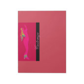 roze zeemeermin notitieblok (Linkerzijde)