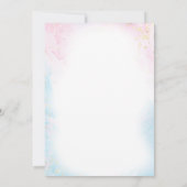 Roze zeemeermin onder het Zee Verjaardag Kaart (Achterkant)