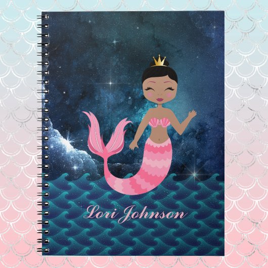 Roze zeemeermin op Heart Fantasy Ocean Scene Planner
